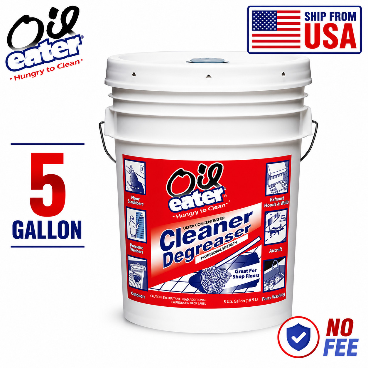 Oil Eater 5 Gallon Concentrated Multi-Purpose Cleaner/Degreaser, NEW