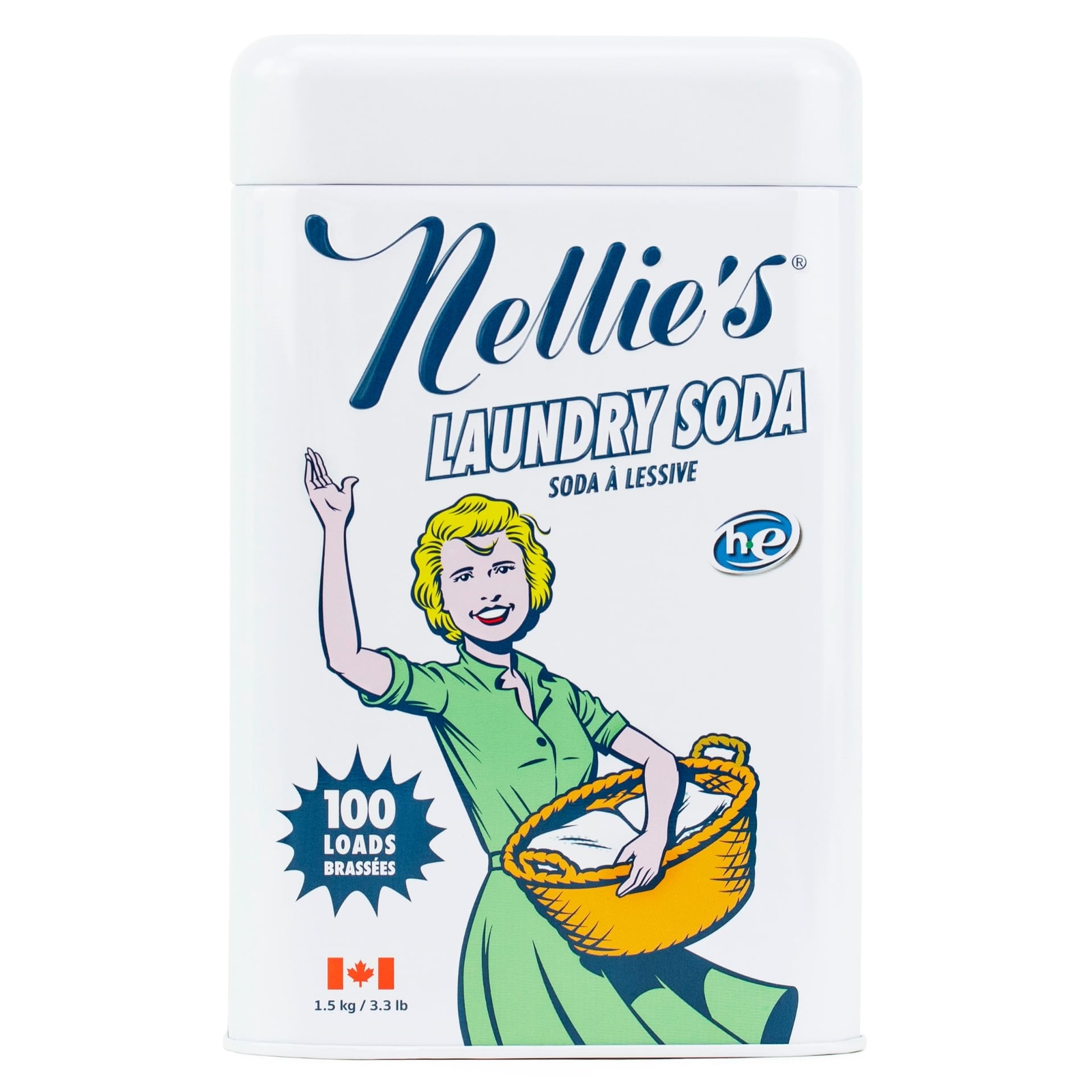 Nellie’s All-Natural Laundry Detergent 100 Load 3.3 lb (Pack Of 6)