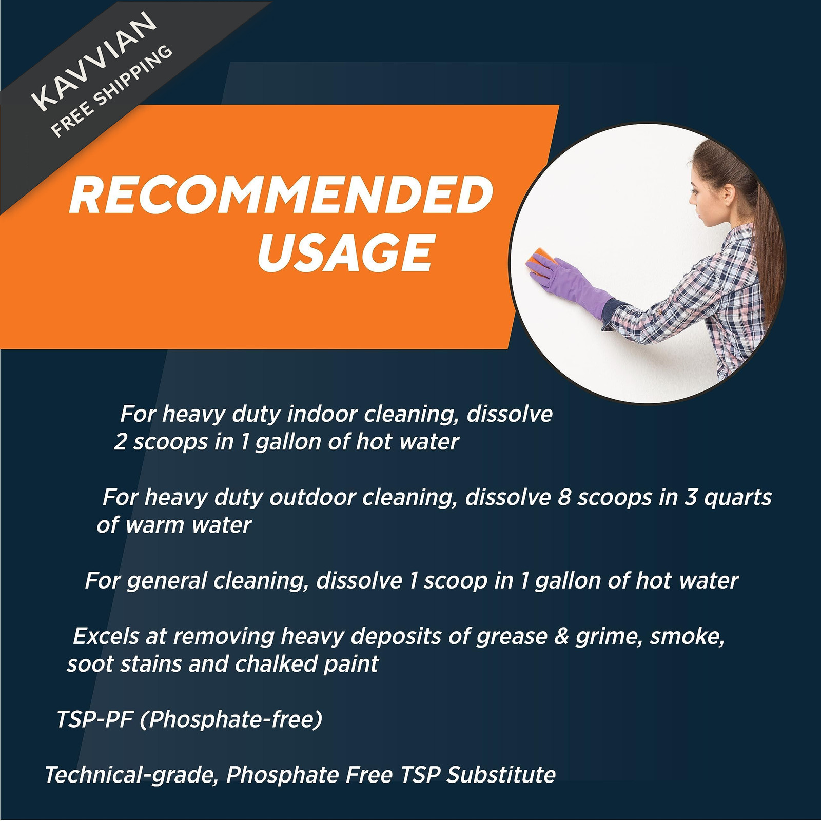 Rutland TSP-PF Clean & Prep, Phosphate-Free & 16 Ounce (Pack of 1)