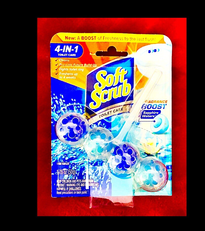 2pks Soft Scrub 4-in-1 Technology Toilet Care SAPPHIRE WATERS:clean/fight/fresh