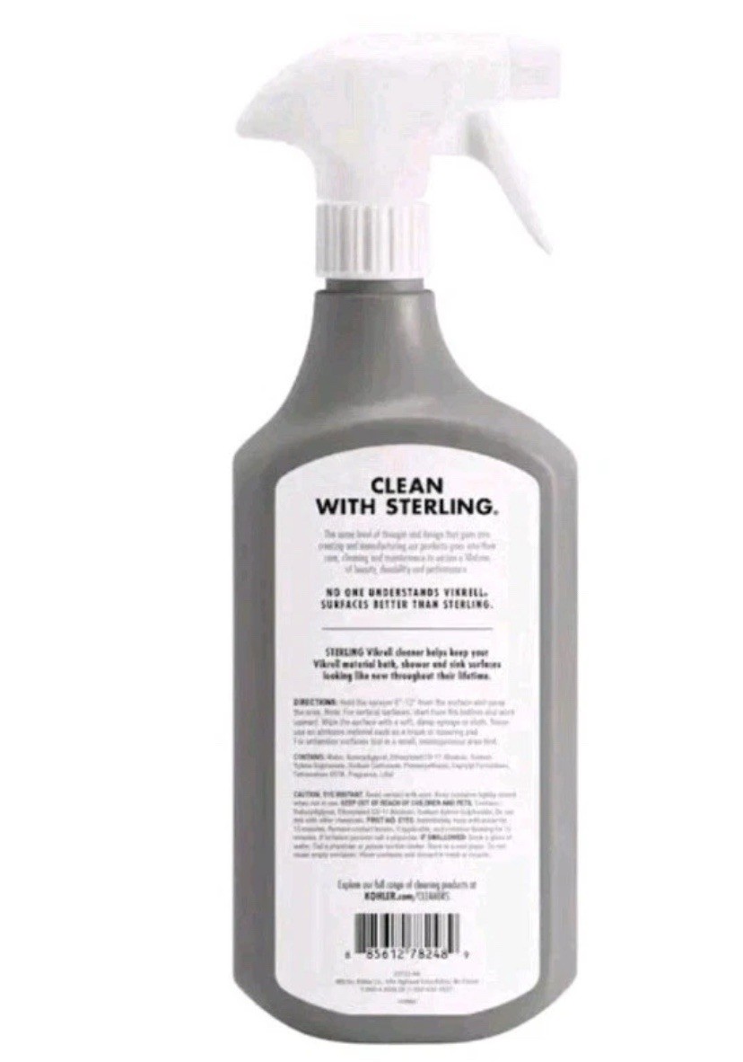 Lot of 2: Kohler-EC23733-NA Sterling Vikrell Cleaner, 28 Fl Oz