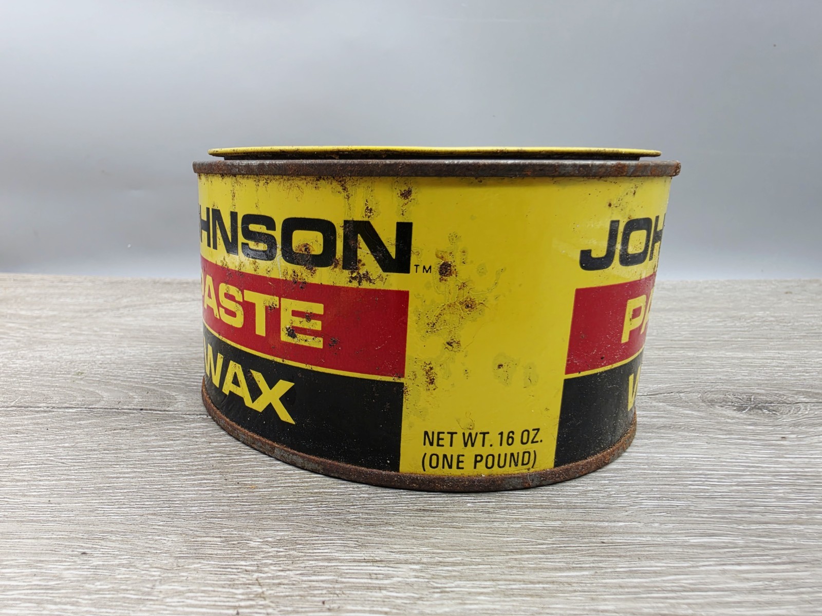 SC Johnson Paste Wax 16 oz Open Can Discontinued USA. 17.4 Oz Weight!!