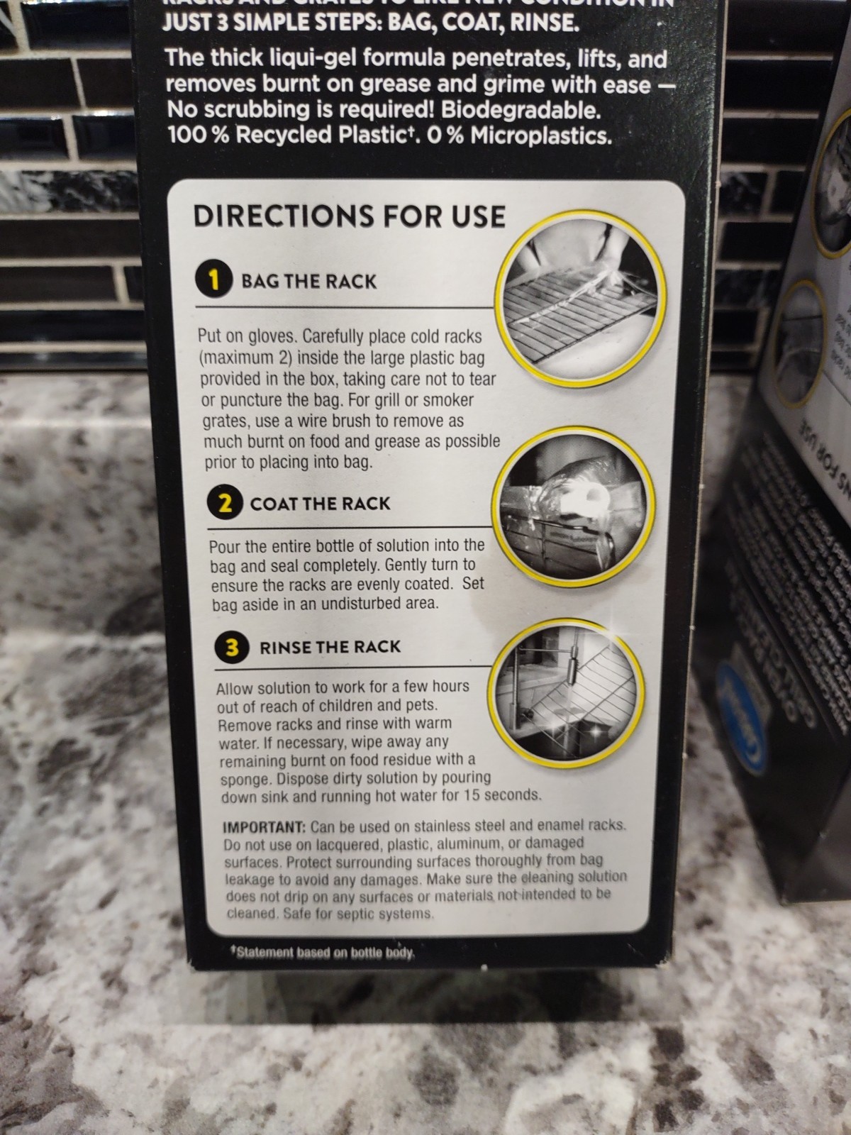 Qty. 2 Carbona Pro Care Oven Rack & Grill Cleaner Kit 16.8OZ