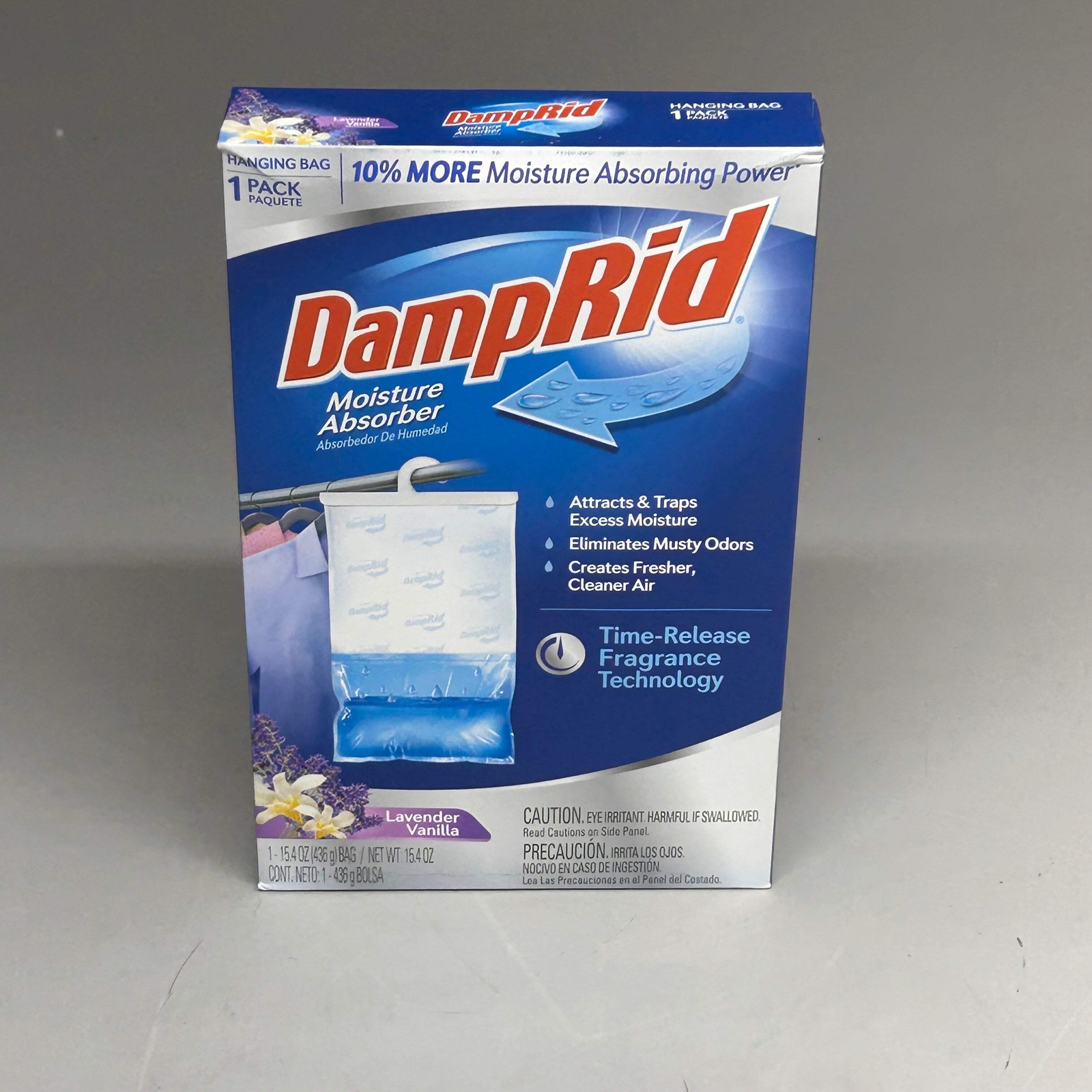 DAMPRID Lavender Vanilla Hanging Moisture Absorbers 1-PACK 15.4 oz FG80LVSB (New