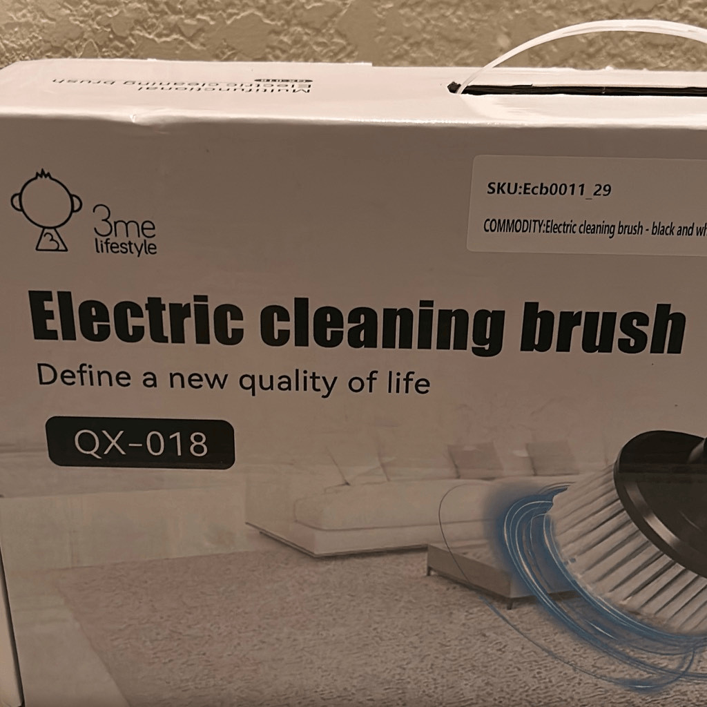 3me Lifestyle QX-018 Electric Cleaning Brush Multifunction Power Scrubber New
