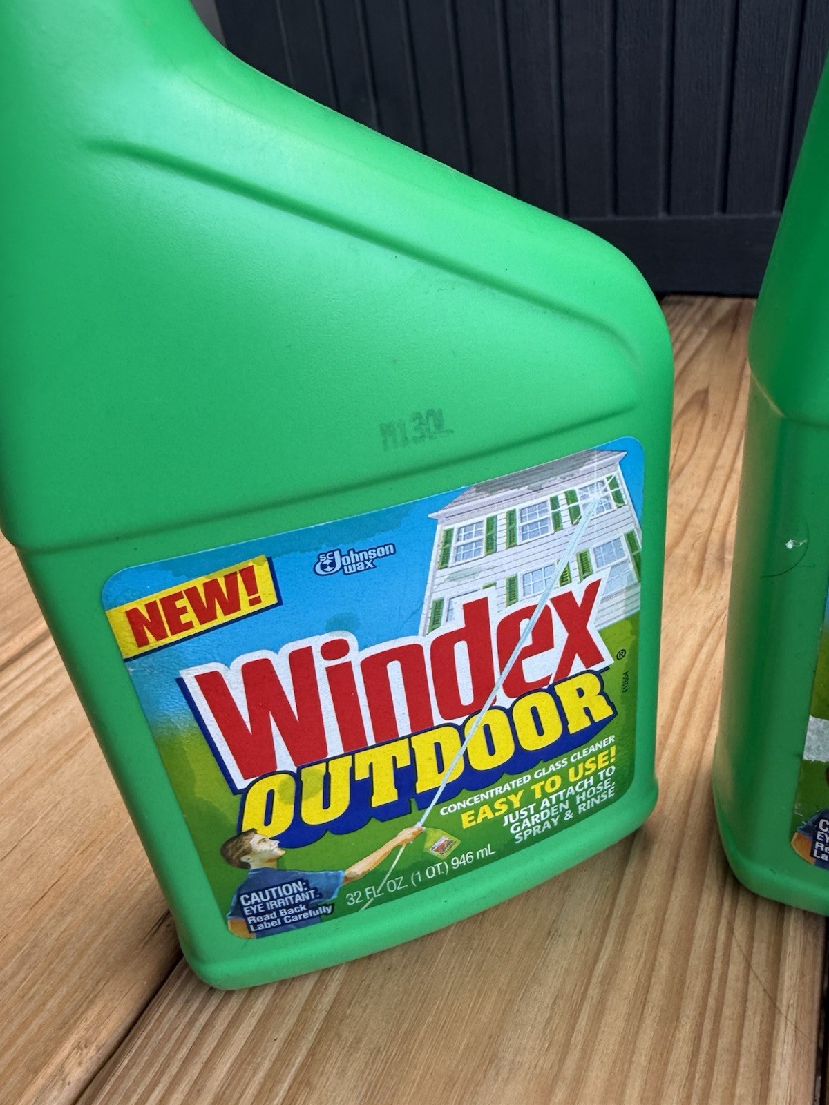 NEW Windex Outdoor Concentrated Glass Cleaner 32 fl oz 2 Full 1 At 50% Vintage