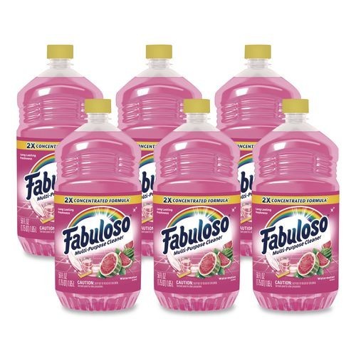 Fabuloso Multi-Use Cleaner, Watermelon Scent, 56 oz Bottle, 6/Carton