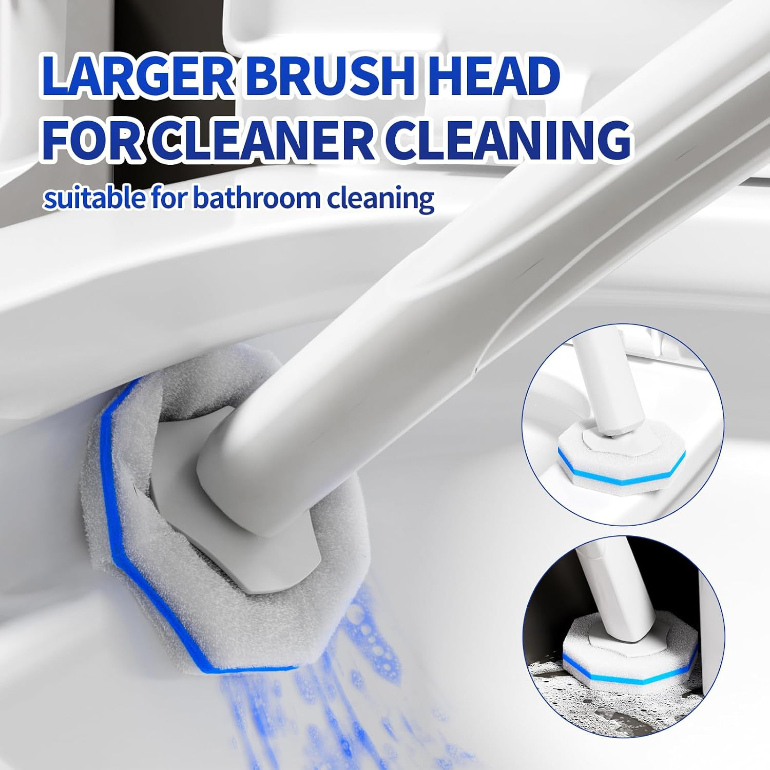 60PCS Toliet Wand Refills Compatible with Clorox Toliet Wand Disposable Toilet B