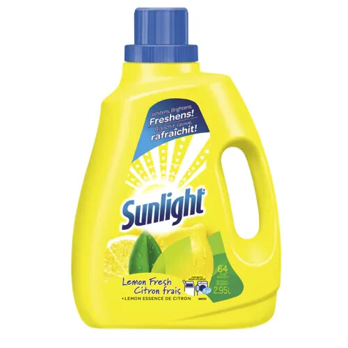 Sunliglht Lemon Fresh Laundry Detergent Fresh Cleaning Stain Remover 2.95L NEW
