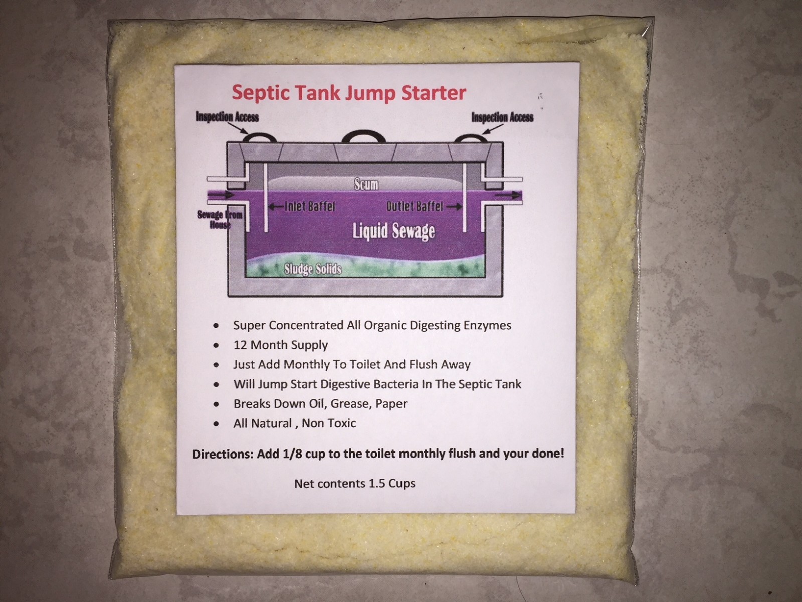 Septic Tank Treatment 12 Month Supply