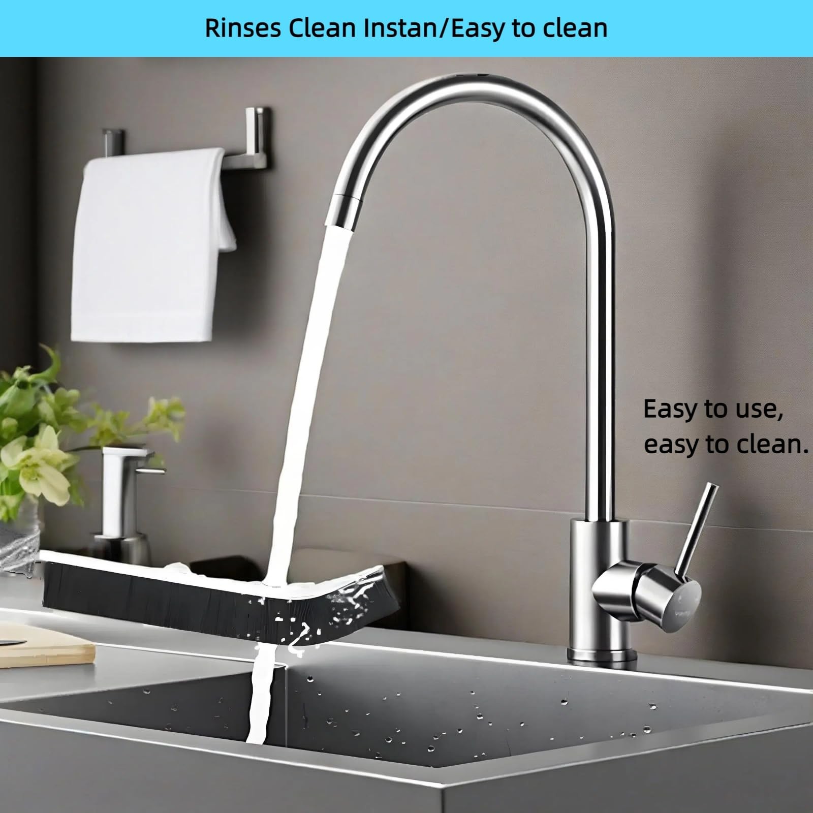 Crevice Cleaning Brush, Multifunctional Cleaning Brush Tool, Bathroom Gap Bru…
