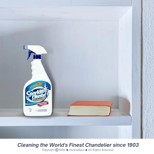 Chandelier Cleaner Spray – Drip Dry, No Wipe, Streak-Free Dust Remover for Cryst