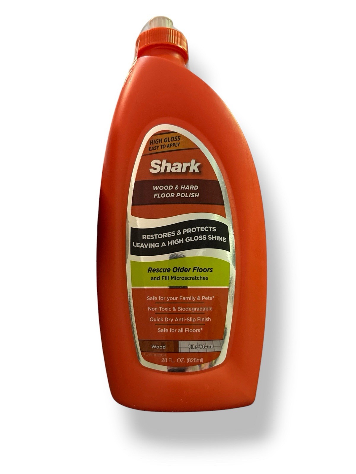 Shark Wood & Hard Floor Polish 28oz High Gloss Restores & Protects New Sealed
