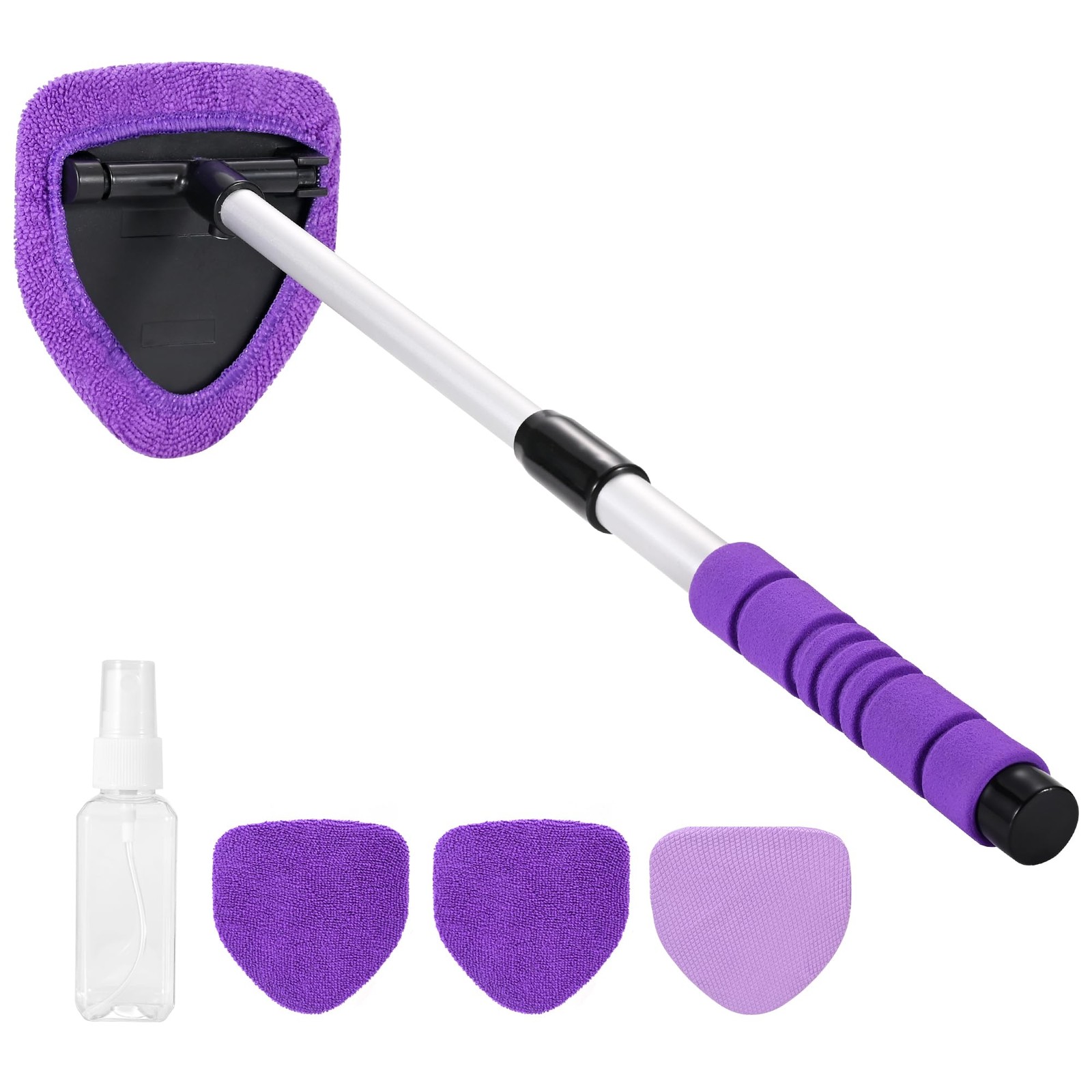 XINDELL Windshield Cleaner Tool – 24-inch Pink Car Interior&Exterior Window C…