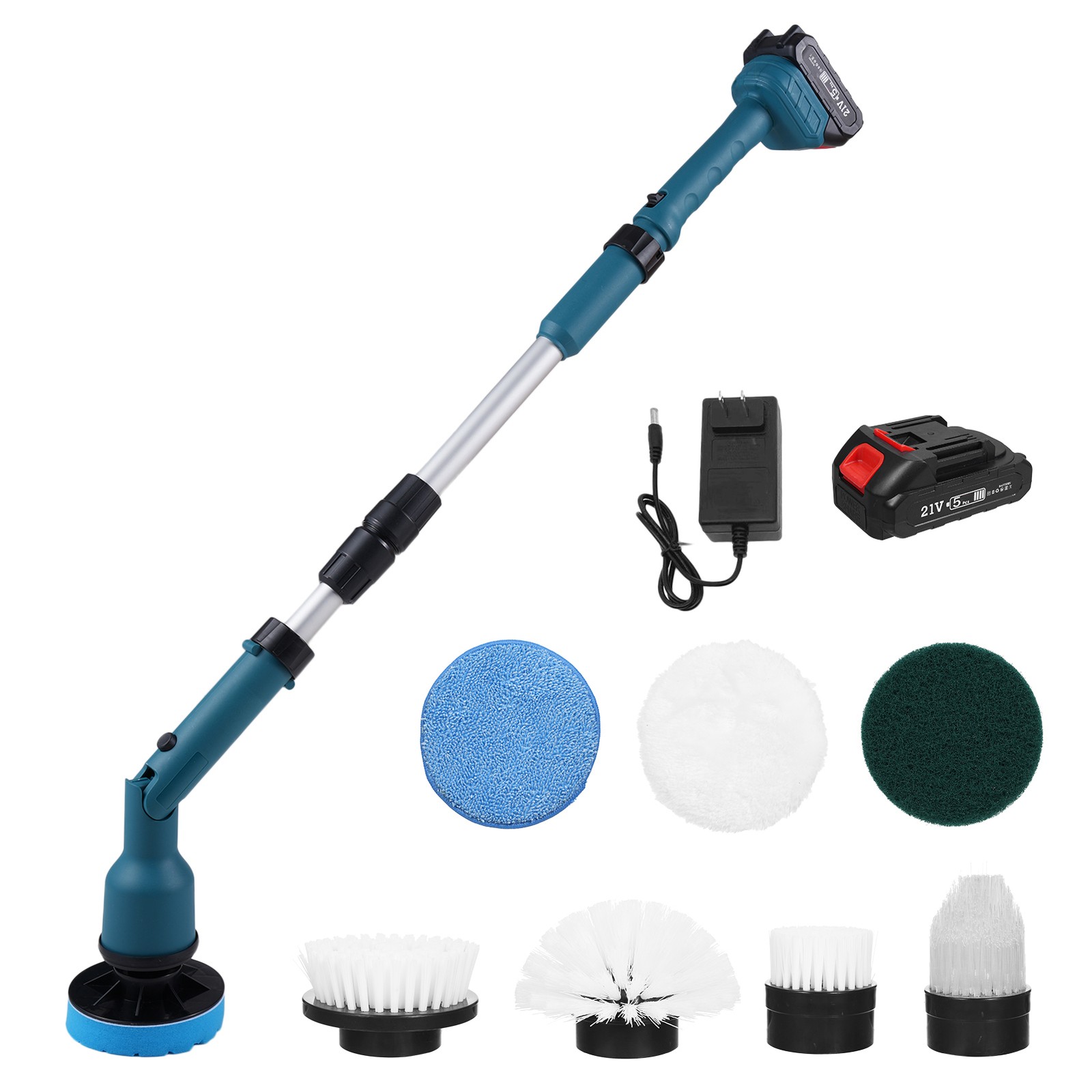 21V Electric Scrubber Multi-Function Lithium Retractable Cleaning YNTH