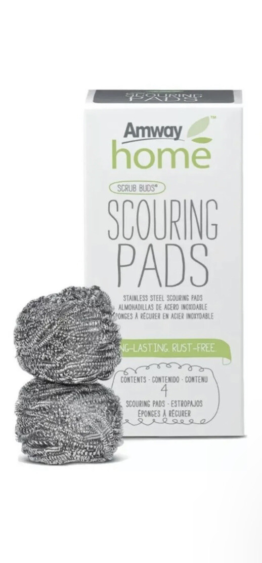 Amway Legacy Of Clean Scrub Buds Scouring Pads (4pc Per Box) New 1 Box