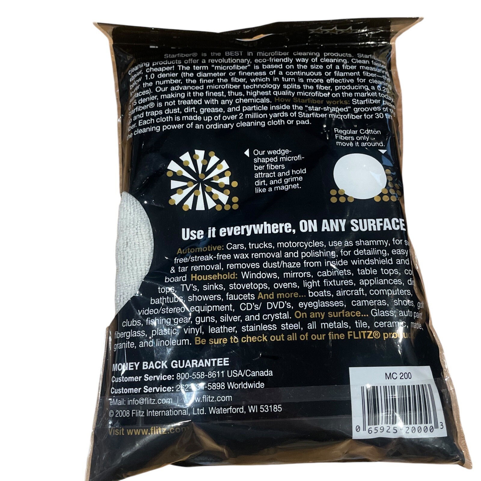 FLITZ Metal Polish 50 Gram 1.75 oz.: BP 03511 With Microfiber Polishing Cloth