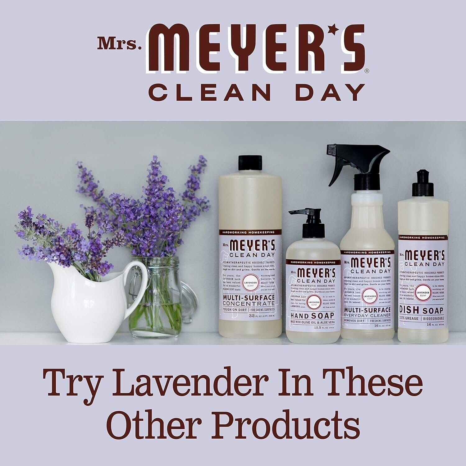 Mrs. Meyer’s All-Purpose Cleaner Spray, Lavender, 16 fl. oz