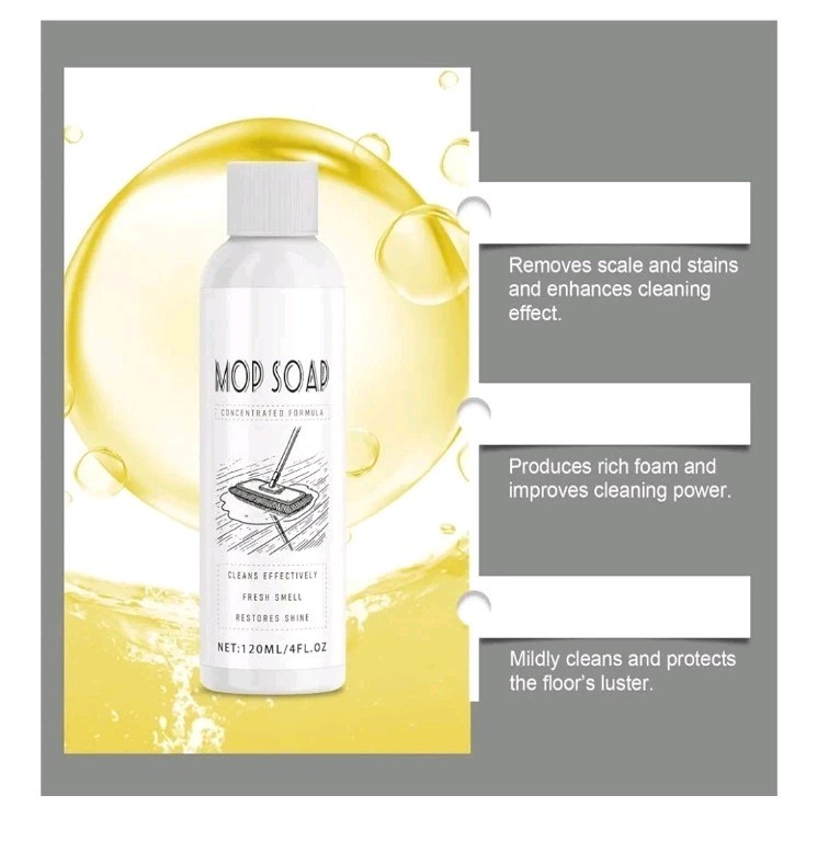 Mop Soap 120ML, New Mop Soap for Floor Cleaning, Floor Cleaner, Highly…