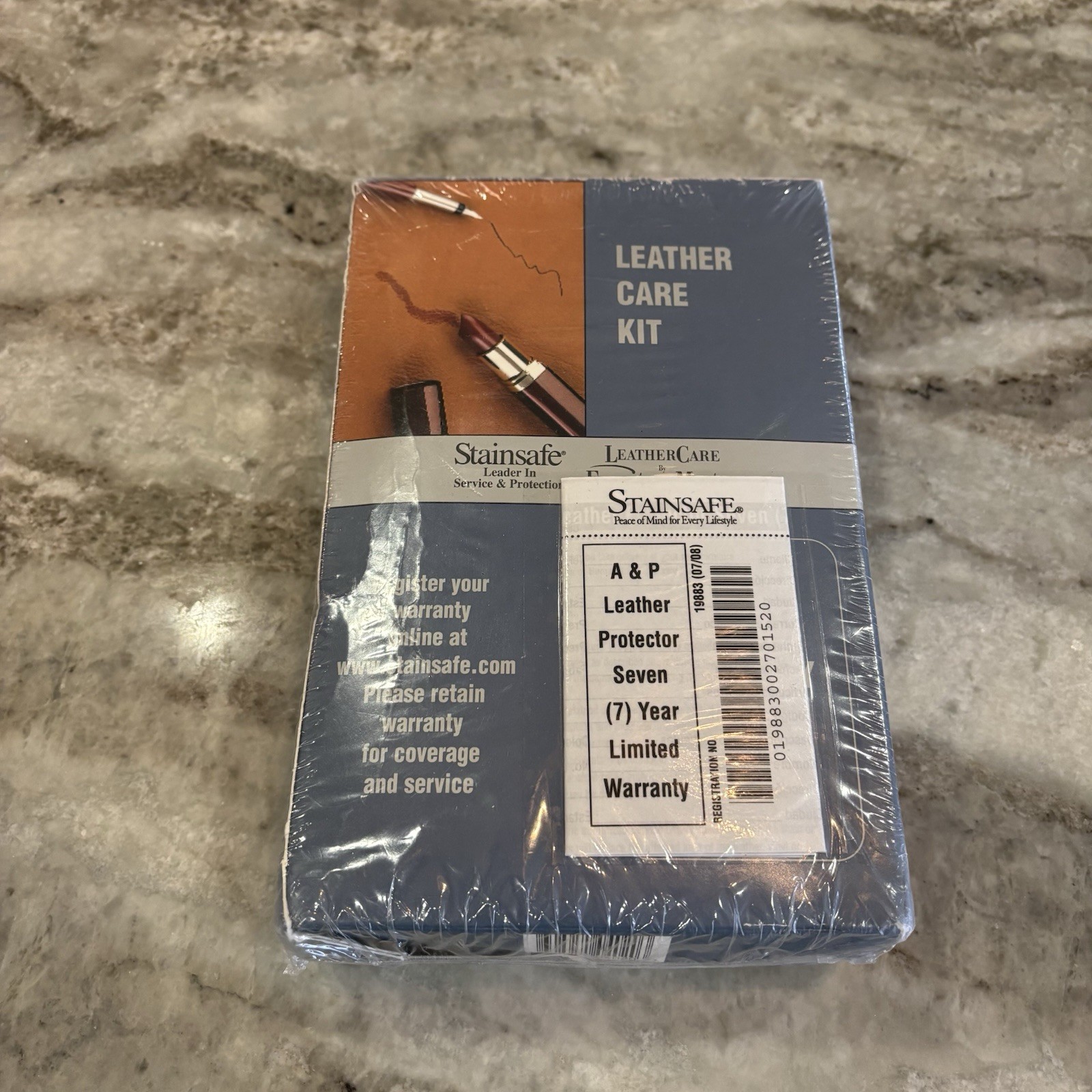 Stainsafe Leather Care Kit Leather Master Cleaner, Protector, Cloth, Sponge New