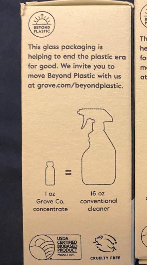 Lot 2 Grove co. Glass Cleaner & Tub / Tile Lemon Eucalyptus Concentrates