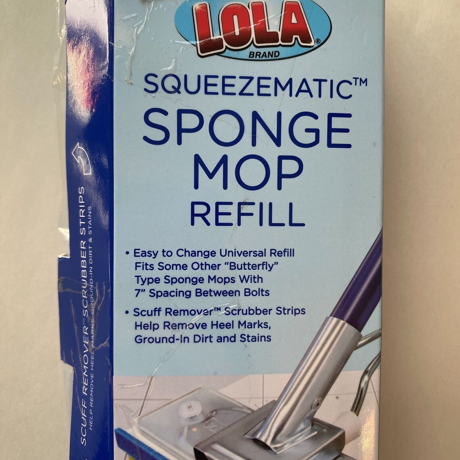 Lola Squeezematic Sponge Mop Refill (1) Discontinued Cleaning Product