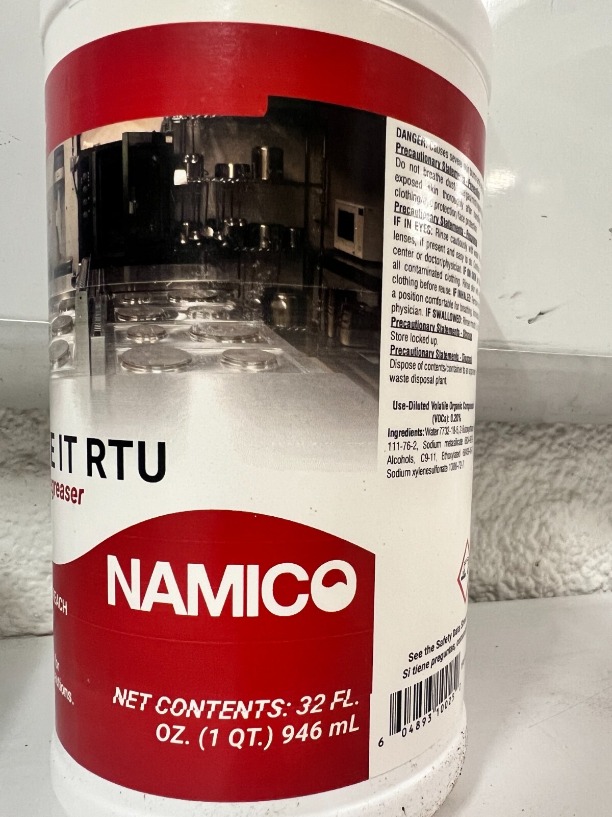 CASE OF 11 CarrollClean NAMICO Solve It RTU #122 Cleaner Degreaser 32 fl oz