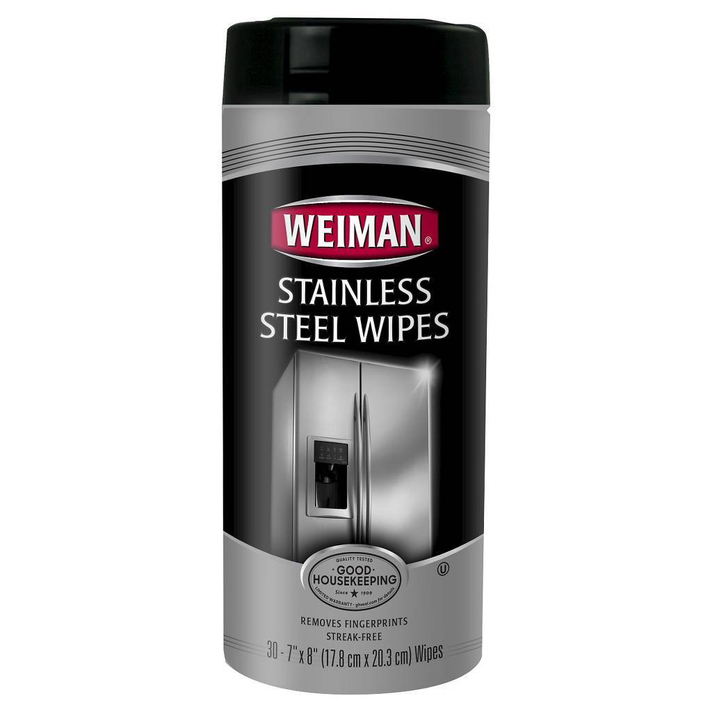 Weiman Stainless Steel Wipes 30 ct Appliances Cars Kitchen Cleaning Tool