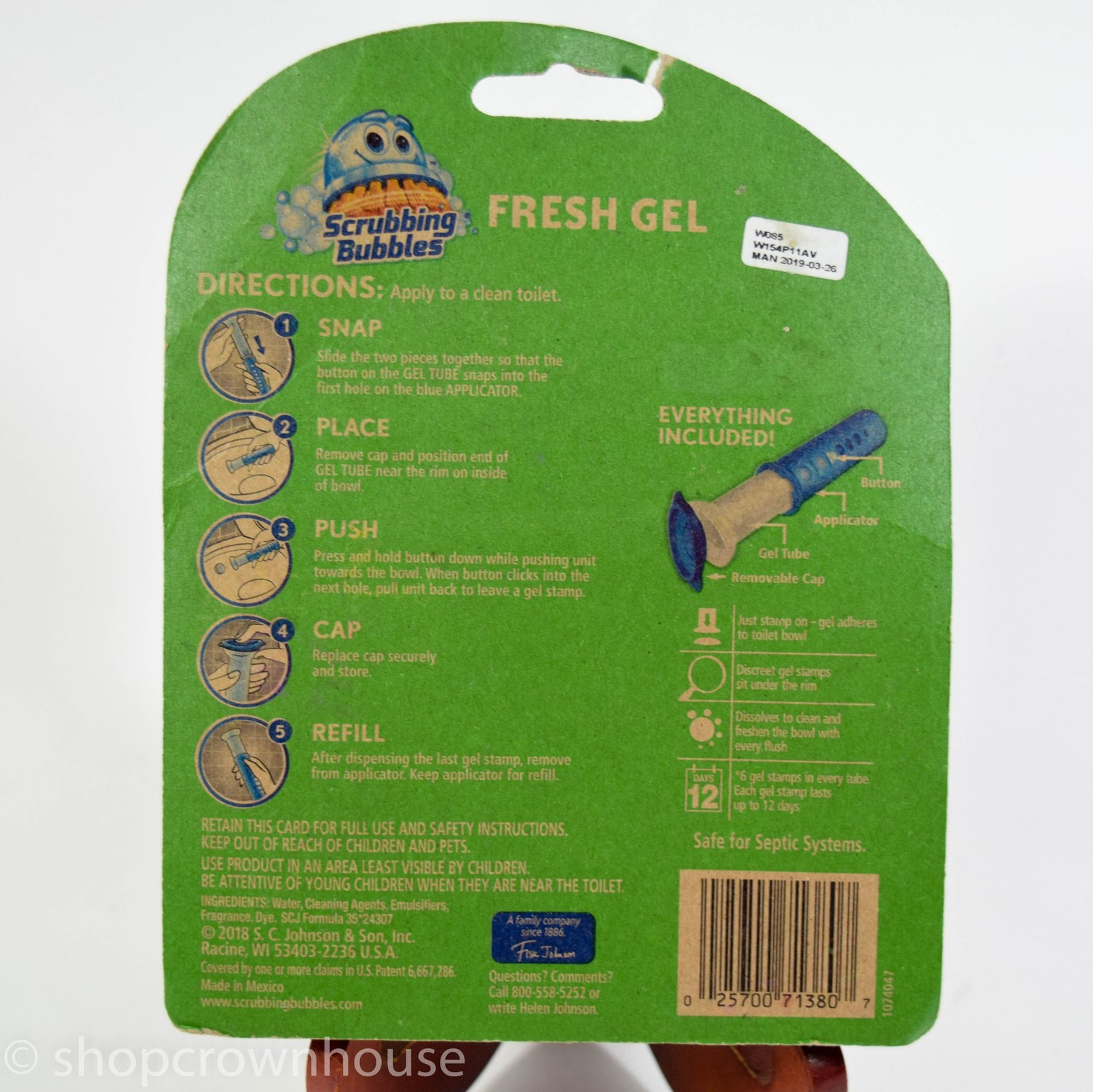 1 Kit = Scrubbing Bubbles Fresh Gel Toilet Bowl Cleaner CITRUS Device & Refill