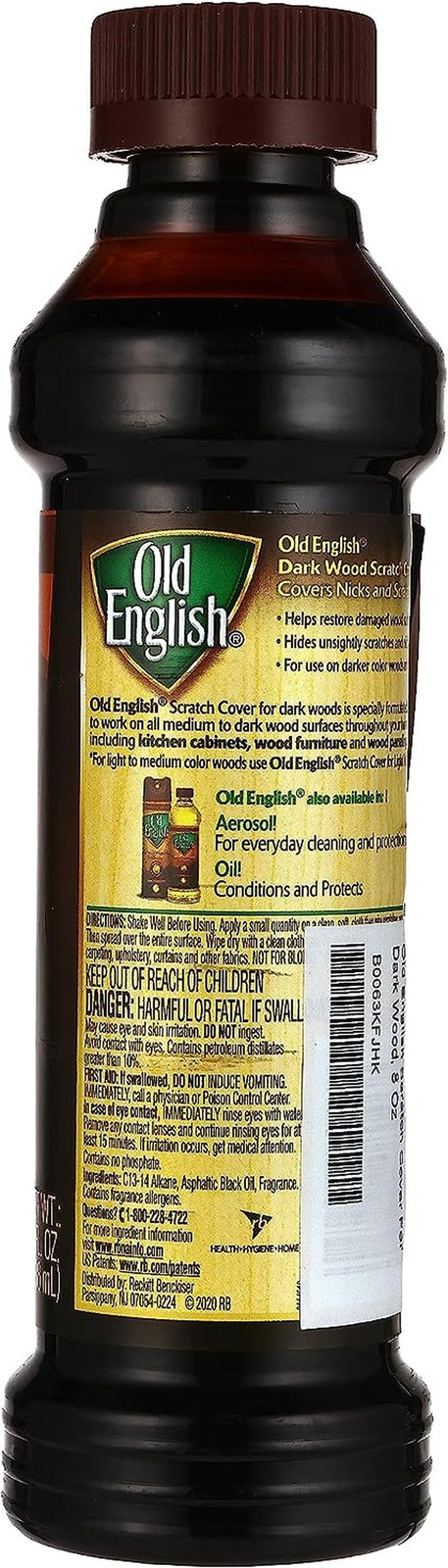 Scratch Cover for Dark Woods – 8oz Wood Polish Bottle