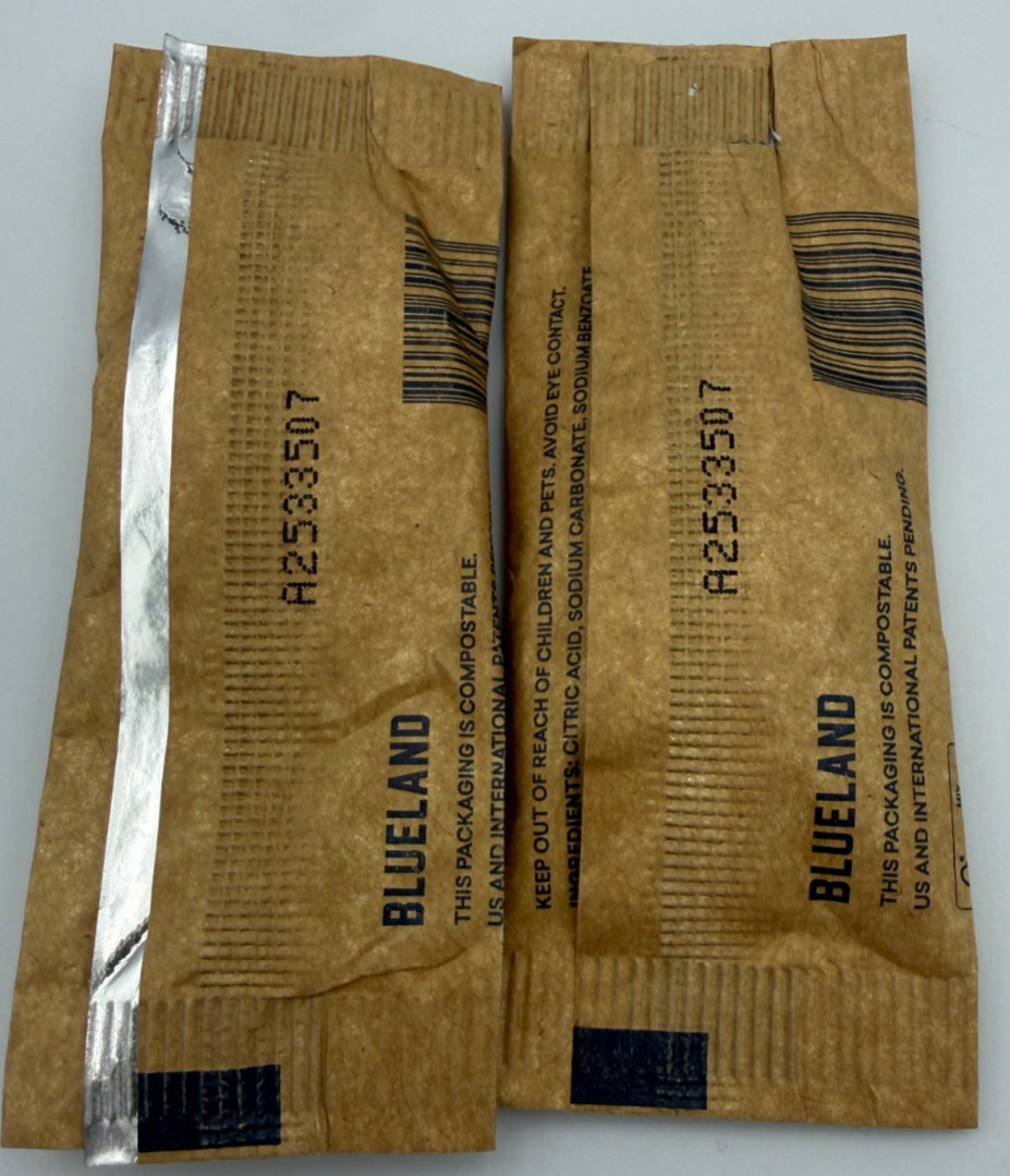 Lot of 2 Blueland Glass + Mirror Cleaner Refill Tablets Unscented New 0.18 oz