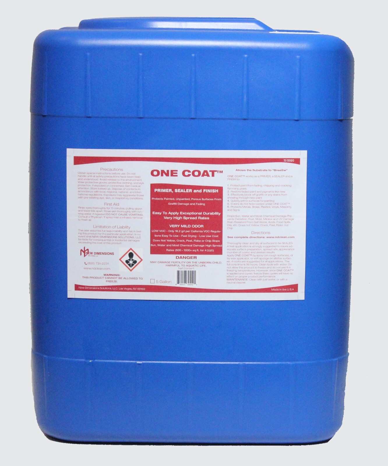 ONE COAT™ Water Based Primer/Sealer/Finish