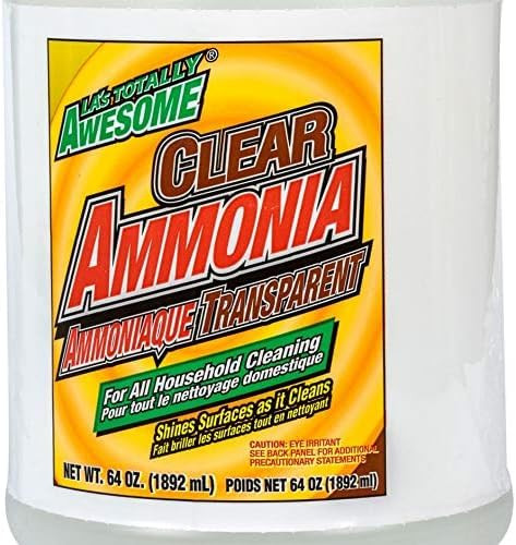 64 Fl Oz Fragrance Free Pure Ammonia Cleaner for Tough Stains and Grime