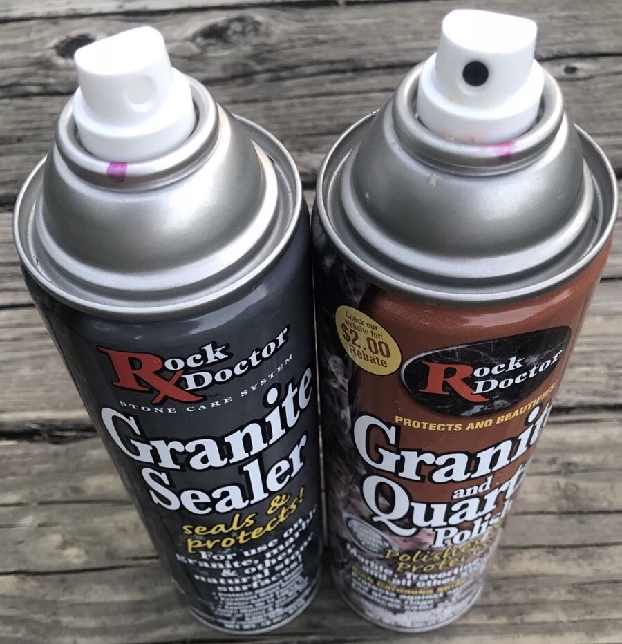 Rock Dr. Granite Sealer And Granite And Quartz Polish 18 Spray New