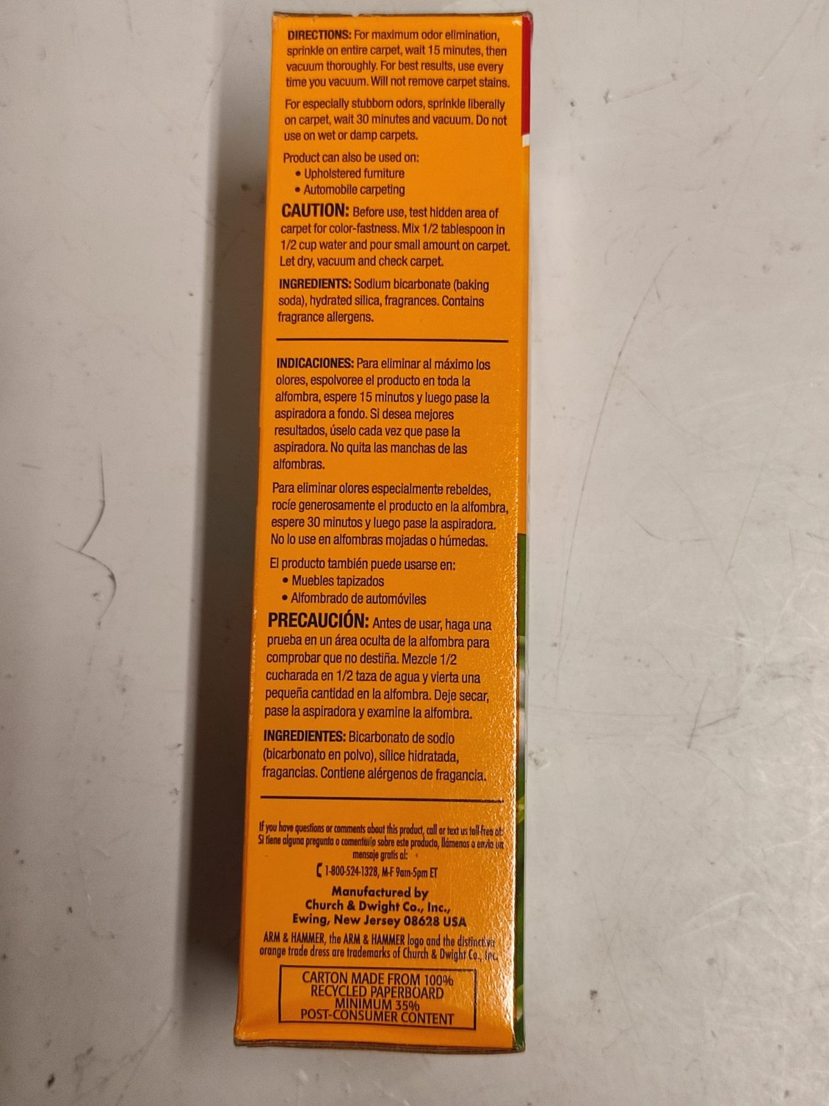 Arm & Hammer Extra Strength Carpet Odor Eliminator 30 oz. / (Pack of 6 units)