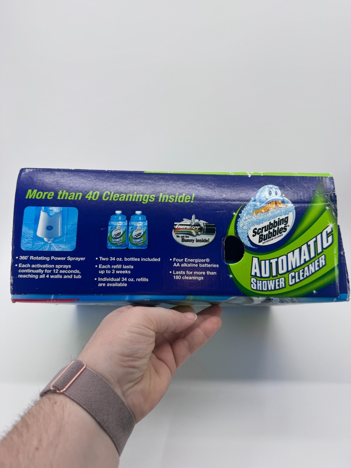 Scrubbing Bubbles Automatic Bath Shower Cleaner w 2 Refills