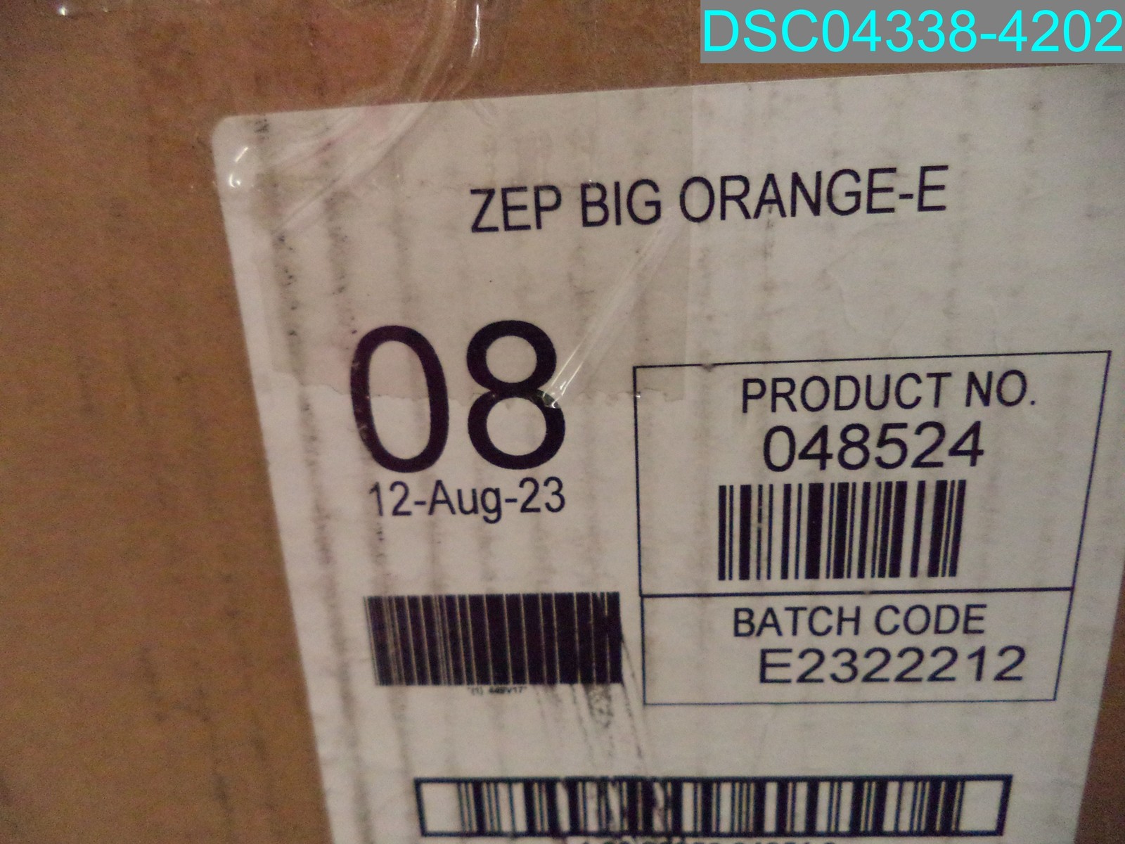 QTY=4GAL(1GALX4):Zep Big Orange-E Citrus Industrial Degreaser & Graffiti Remover