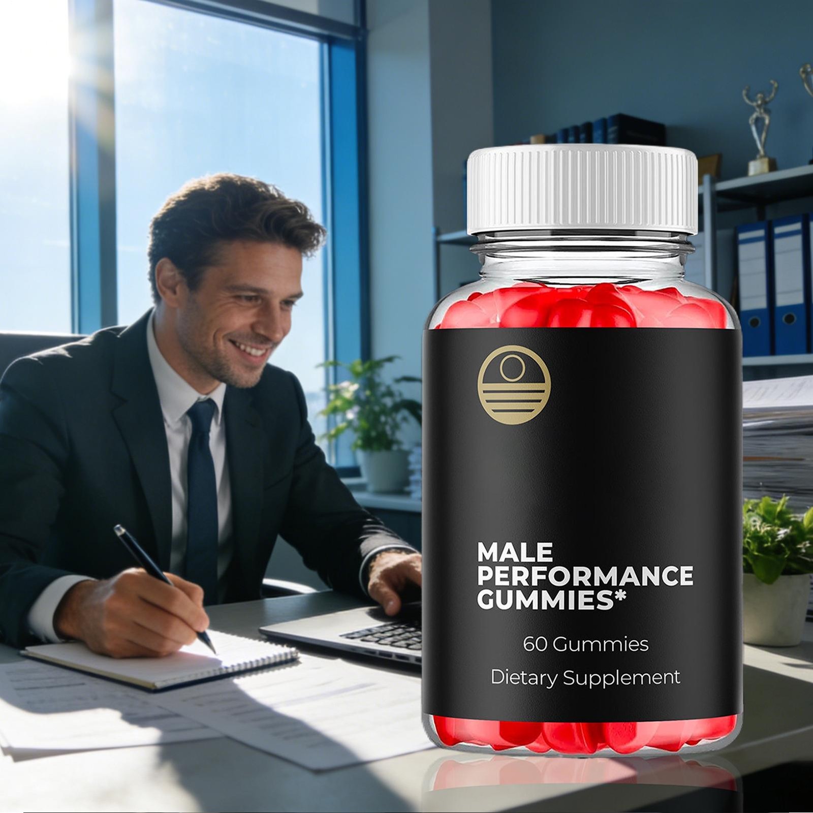 (1 Pack) Balance Blends Advanced Male Support Supplement BalanceBlends 60 Gummys