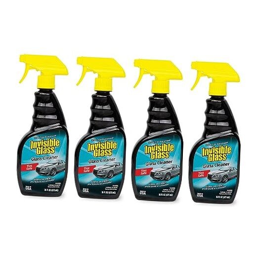 92163-4PK Premium Glass Cleaner Spray for Car Windshields 16 Fl Oz (Pack of 4)
