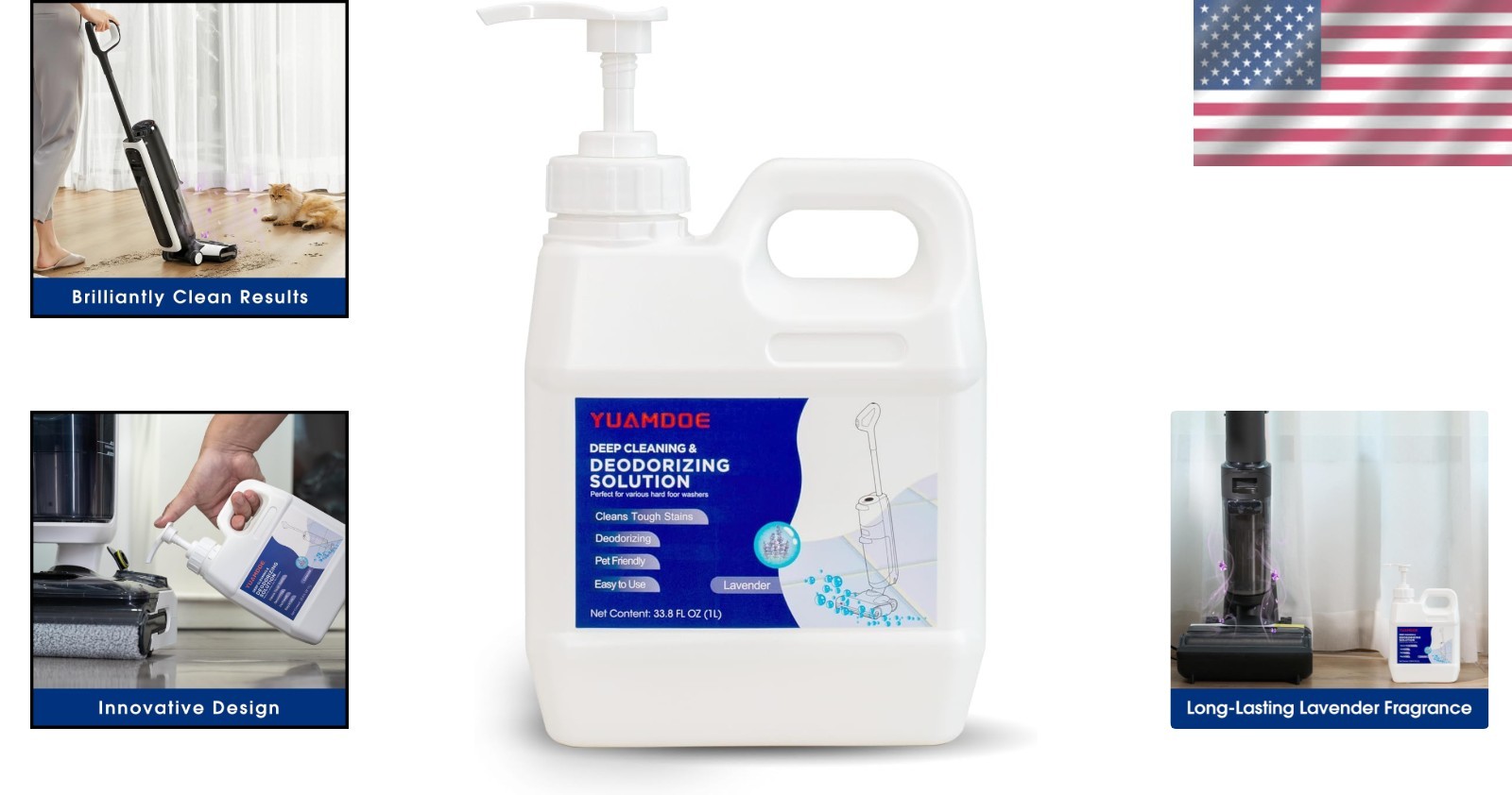 Tineco Floor Cleaner Solution, Lavender Scent, 33.8oz
