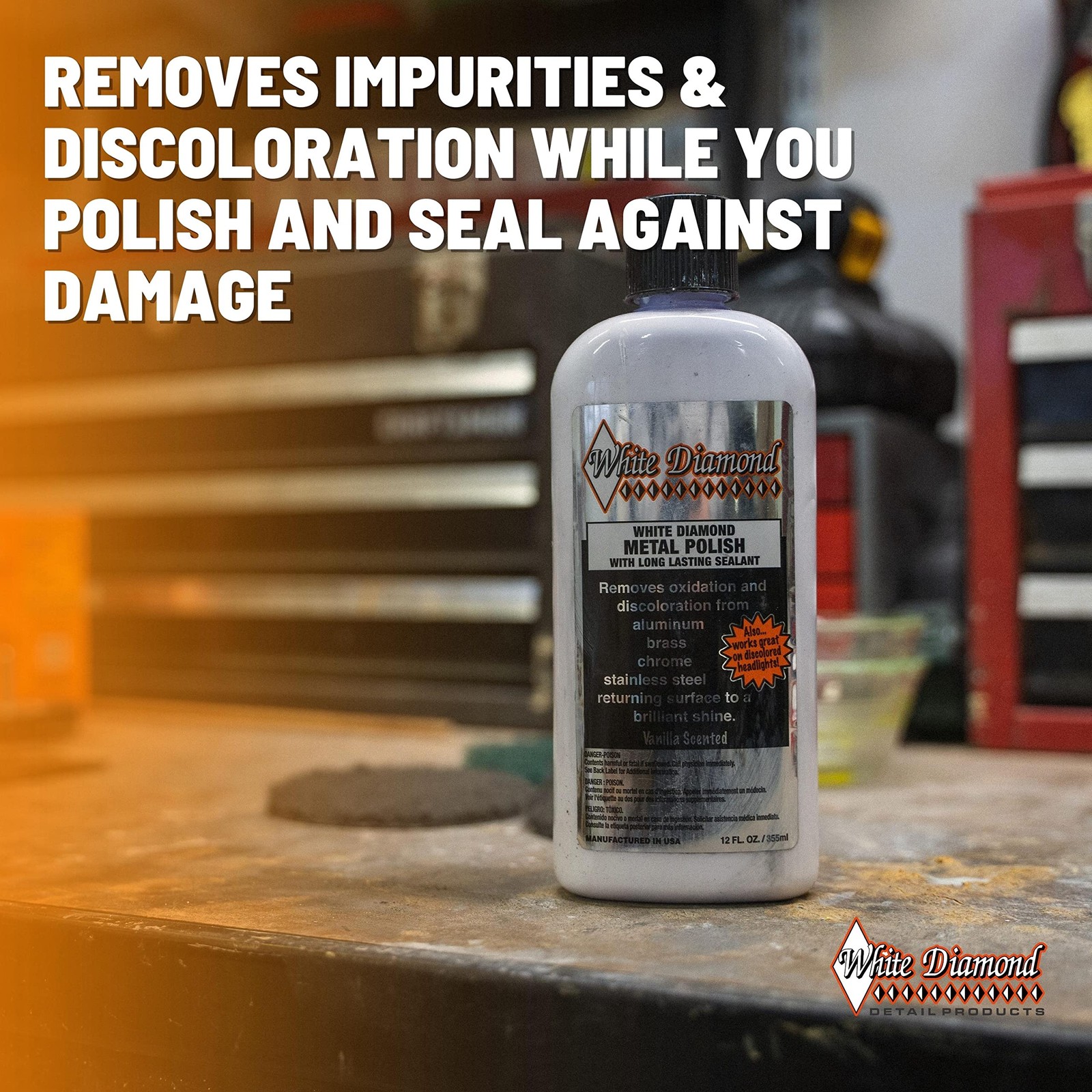 Ories Metal Polish With Long Lasting Sealant 12 Fl Oz Is A Cleaner Polisher And