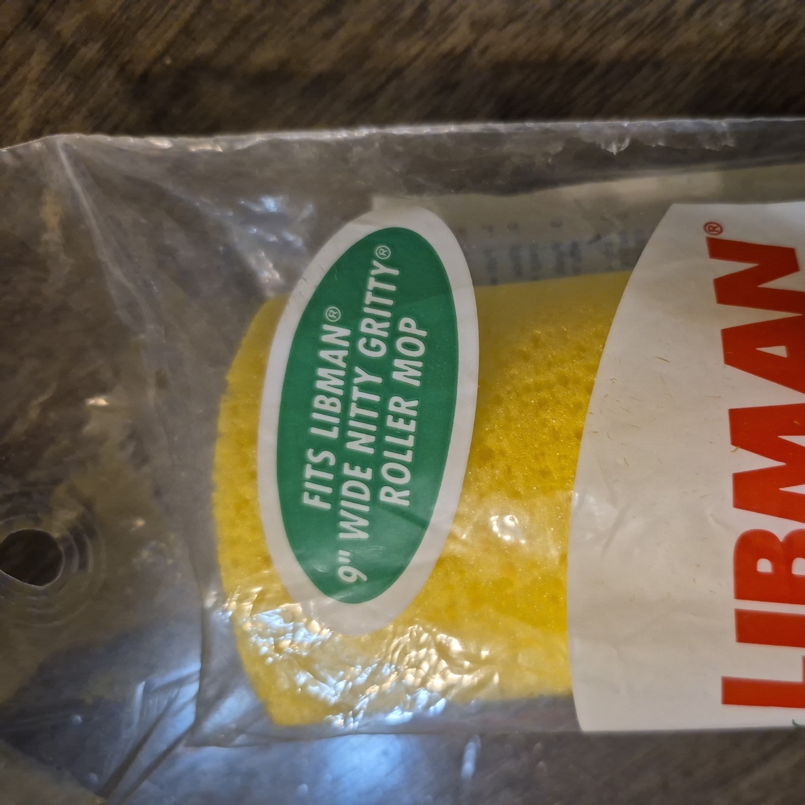NIP Libman Nitty Gritty Roller Mop Refill 9” #02011 Made In USA