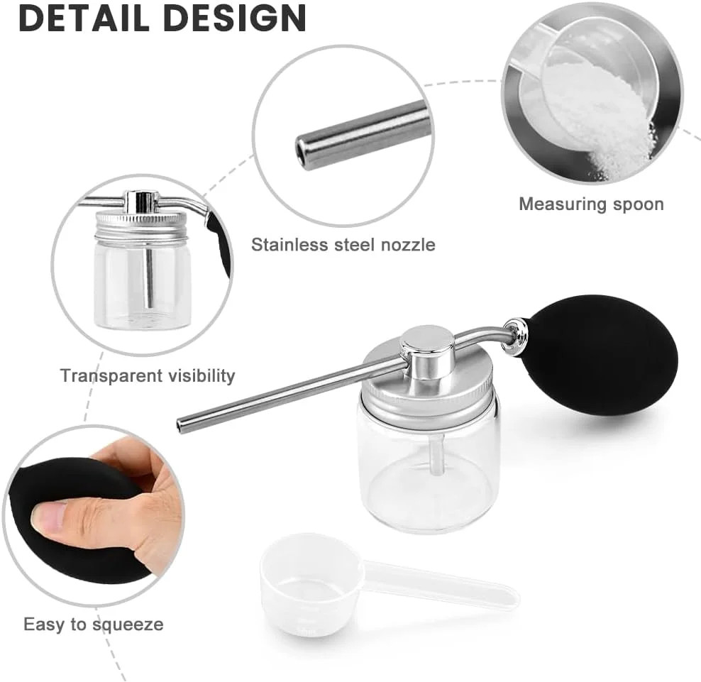 Diatomaceous Earth Powder Duster, Bulb Duster Garden Duster Applicator, Puffer D