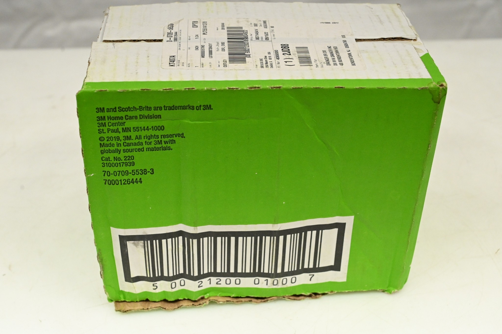 SCOTCH-BRITE 220 Scouring Pad, 6 in Length x 3-3/4 in Width, PK 24