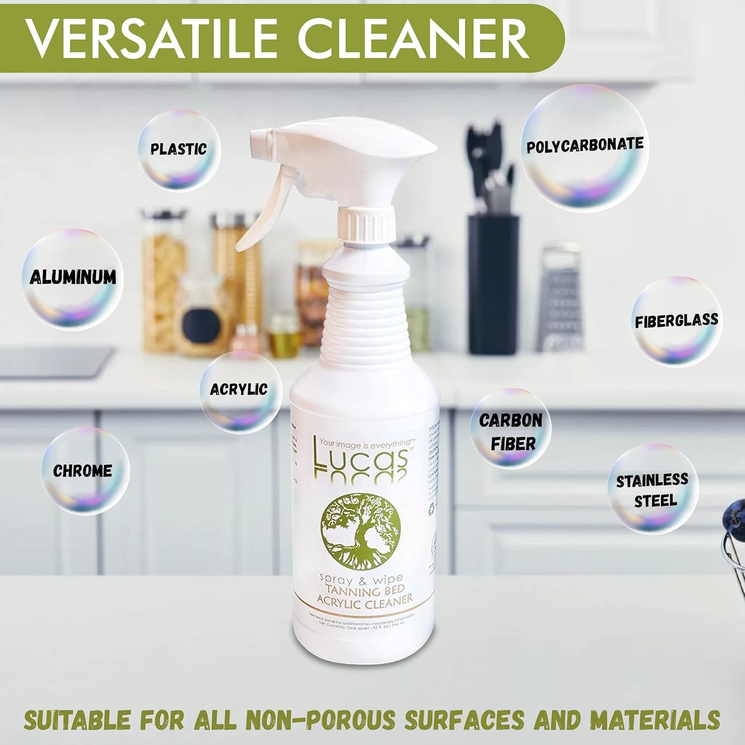 Acrylic Plastic Cleaner Spray 32oz Streak-Free Glass Car Window Restorer