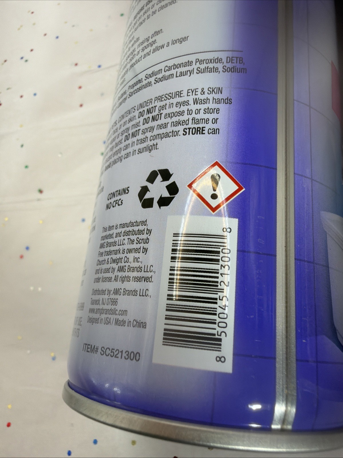 Scrub Free BATHROOM CLEANER Super Oxygen Cleans Deodorizes TURNS BLUE 12oz 2 Pk
