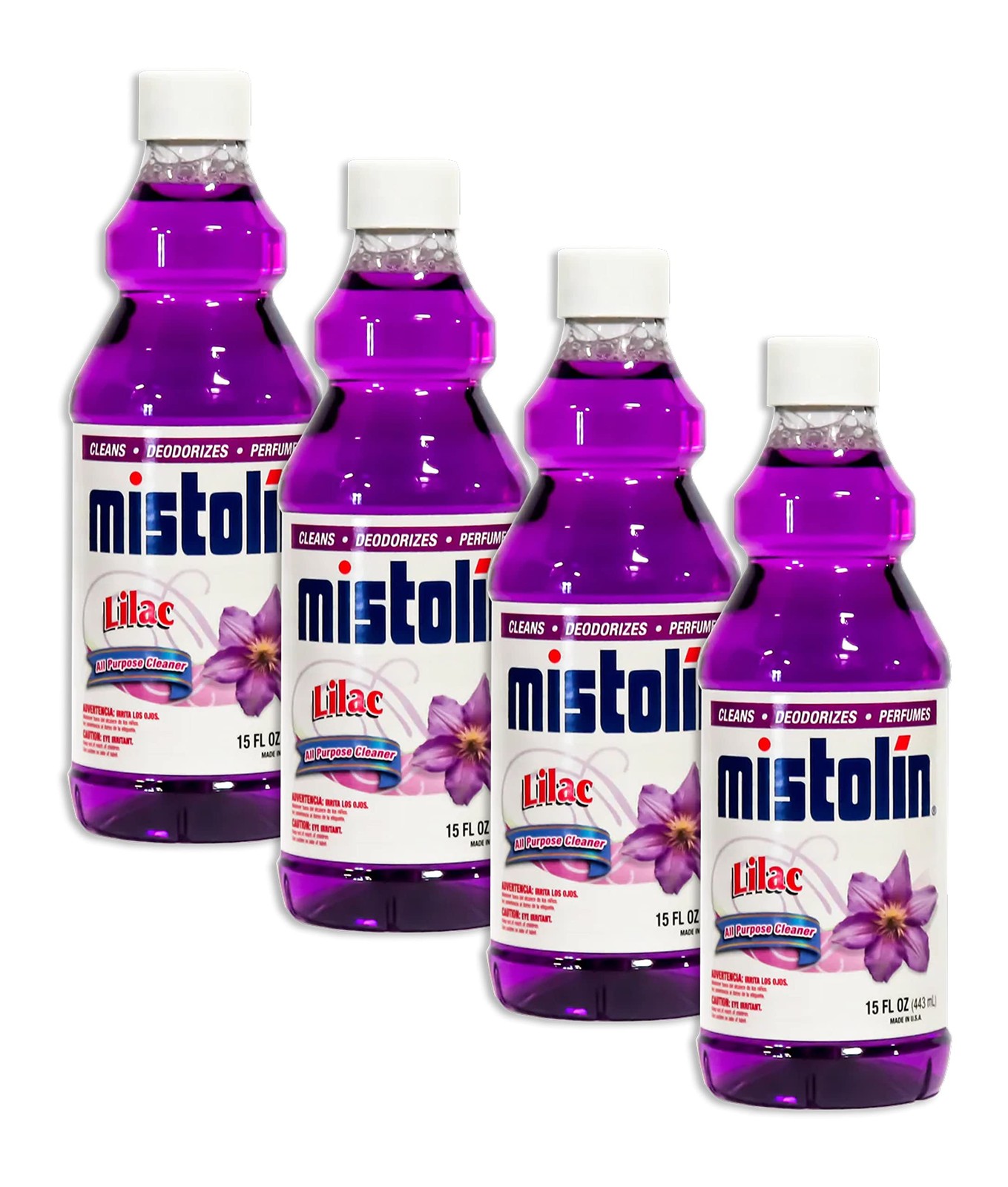 Mistolin All Purpose Cleaner 15oz Pack (Lilac, 4) Lilac