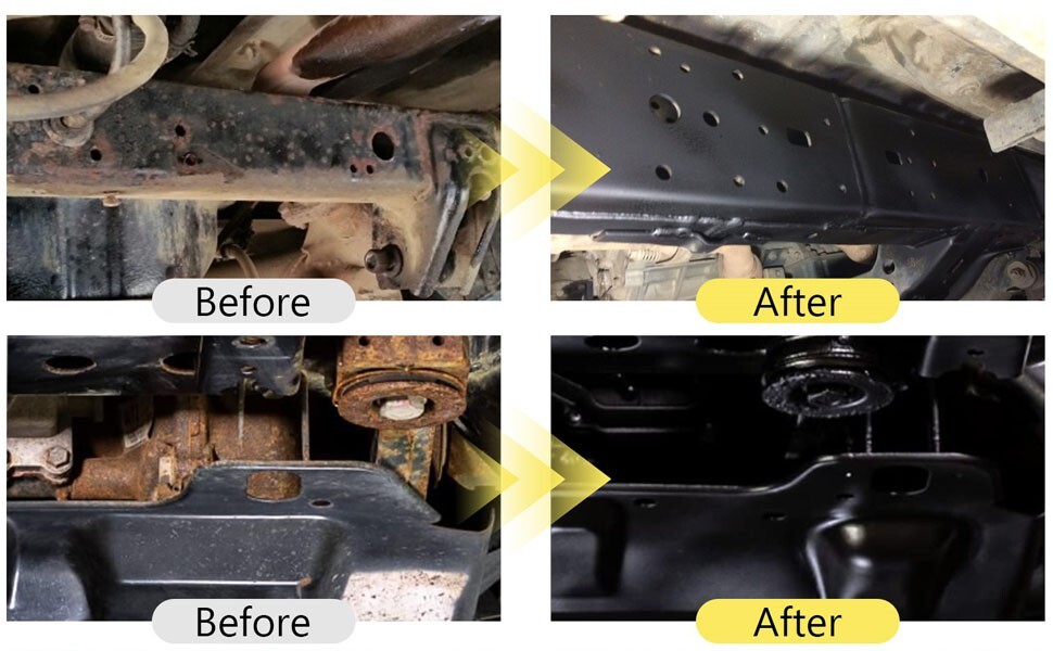 2in1 Rust Converter & Metal Primer, 35 Floz Black Rust Inhibitor Paint for Metal