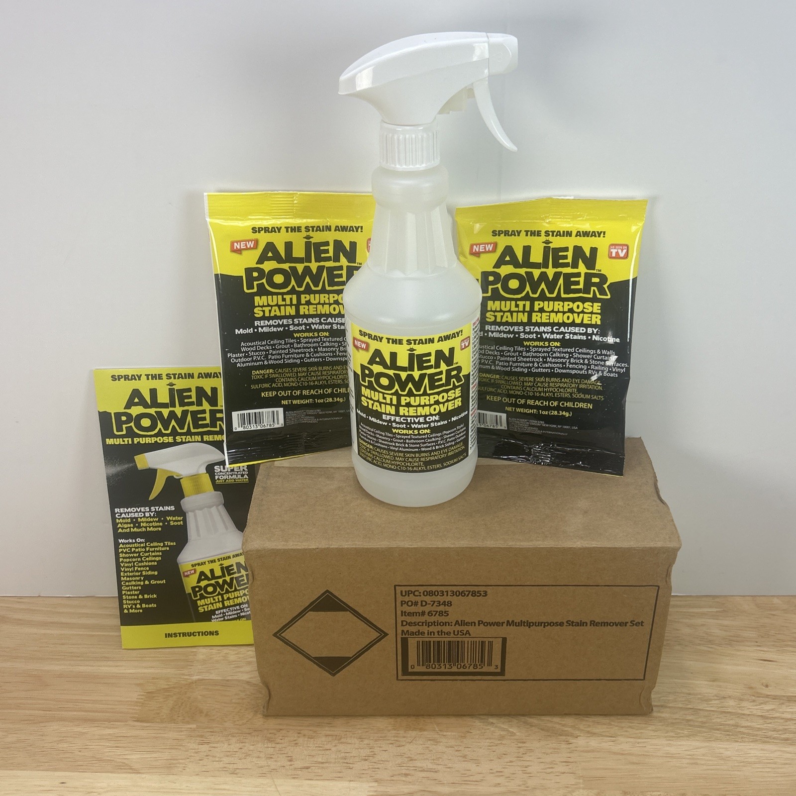 2 Pack Alien Power 24 oz. Alien Power Multi-Purpose Stain Remover With Bottle