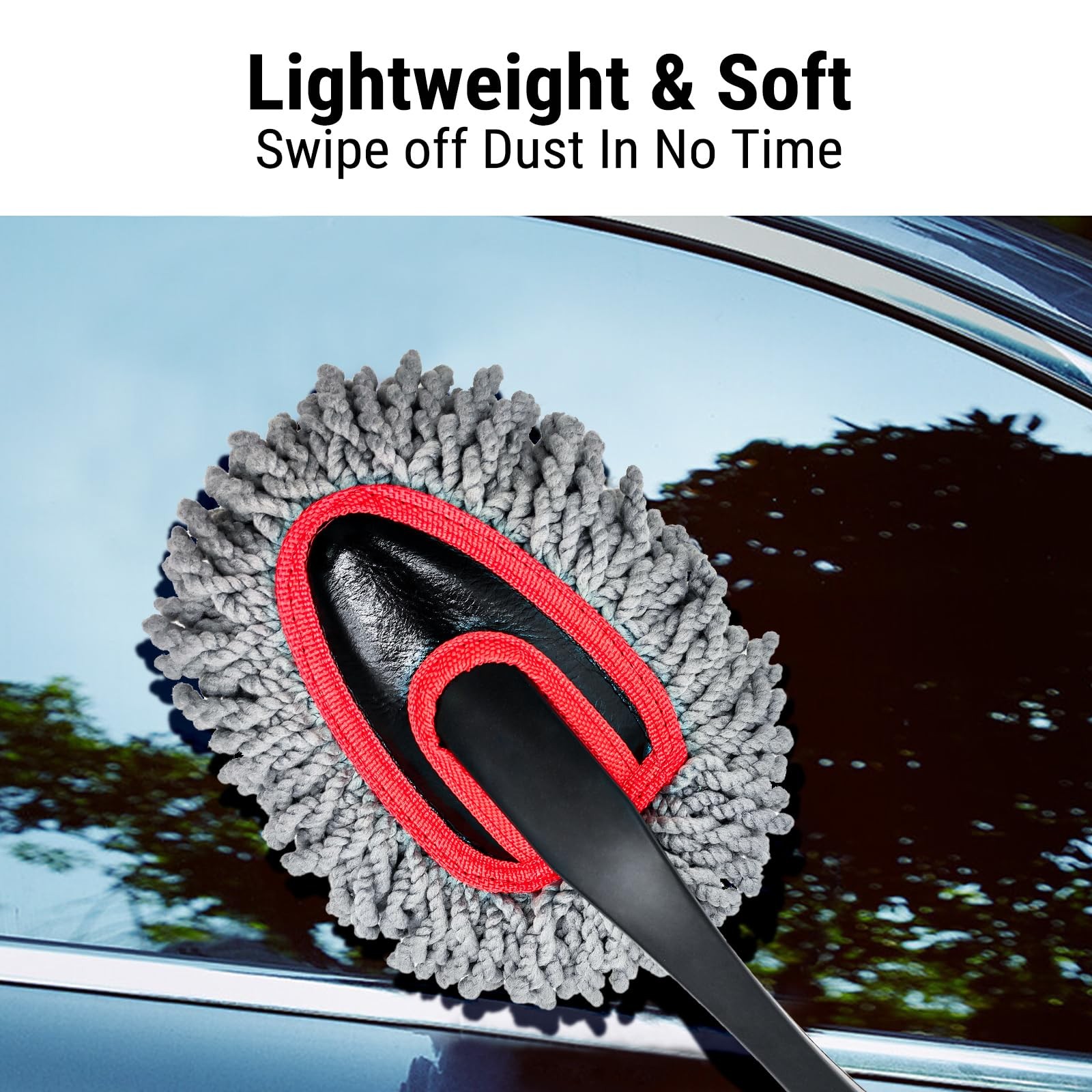Car Duster Kit, 2PCS Microfiber Exterior and Interior Scratch Free Car Duster…